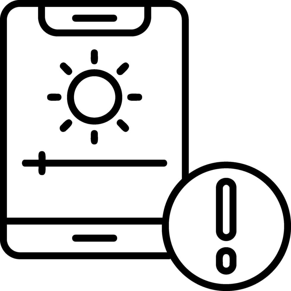 Adaptive brightness Icon Design Symbol vector