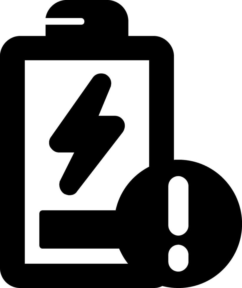 Battery Low Icon Design Symbol vector