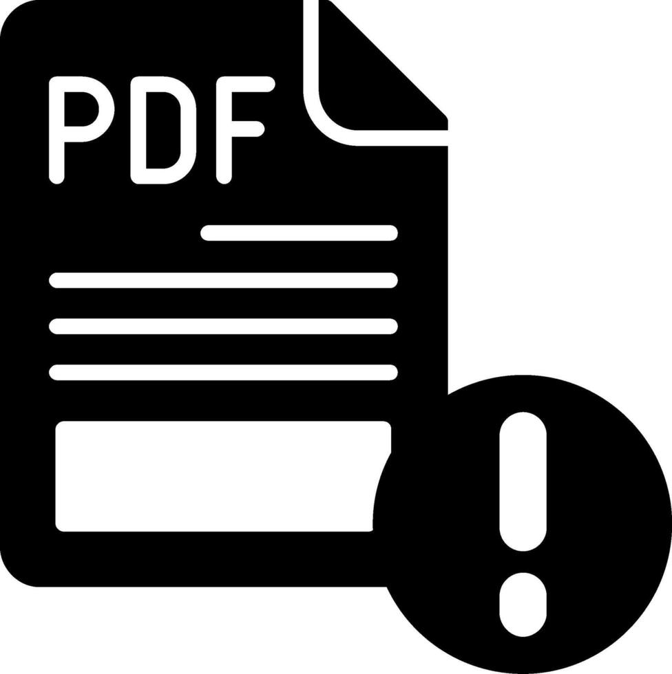 PDF Icon Design Symbol vector