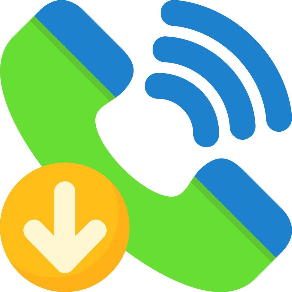 Incoming call Icon Design Symbol vector