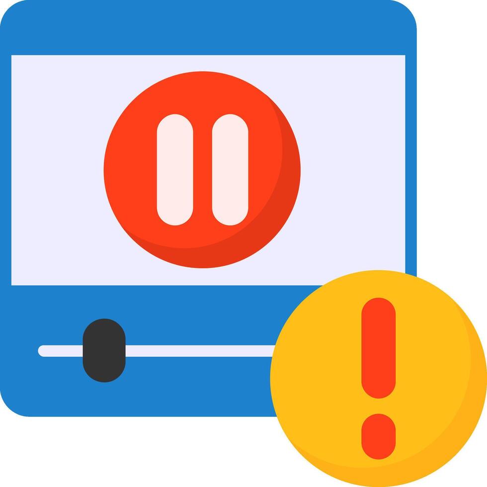 Pause Icon Design Symbol vector