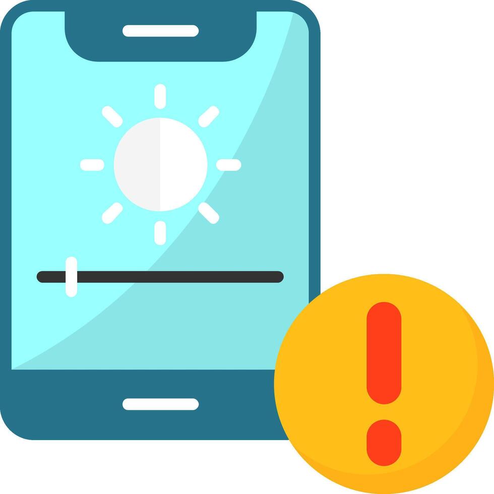 Adaptive brightness Icon Design vector