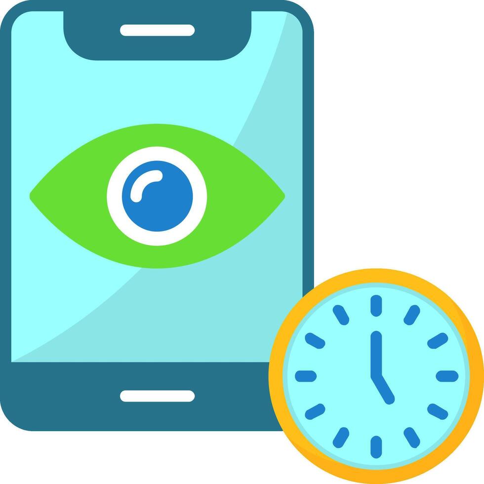 Screen timeout Icon Design vector