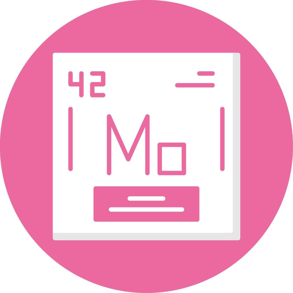 Molybdenum Icon Design vector