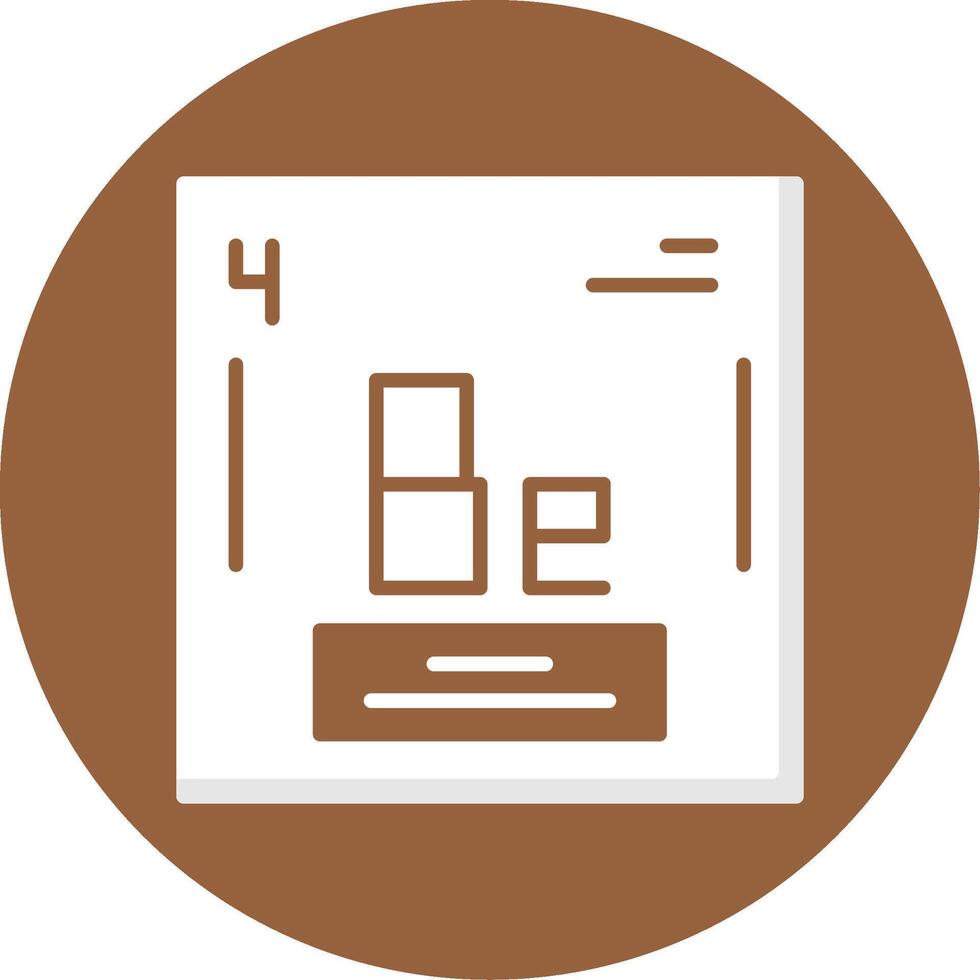 Beryllium Icon Design vector