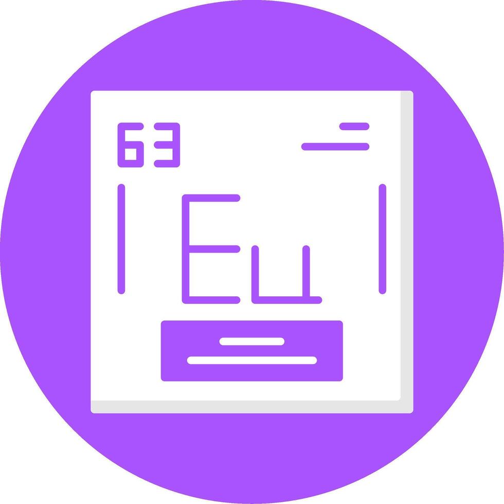 Europium Icon Design vector