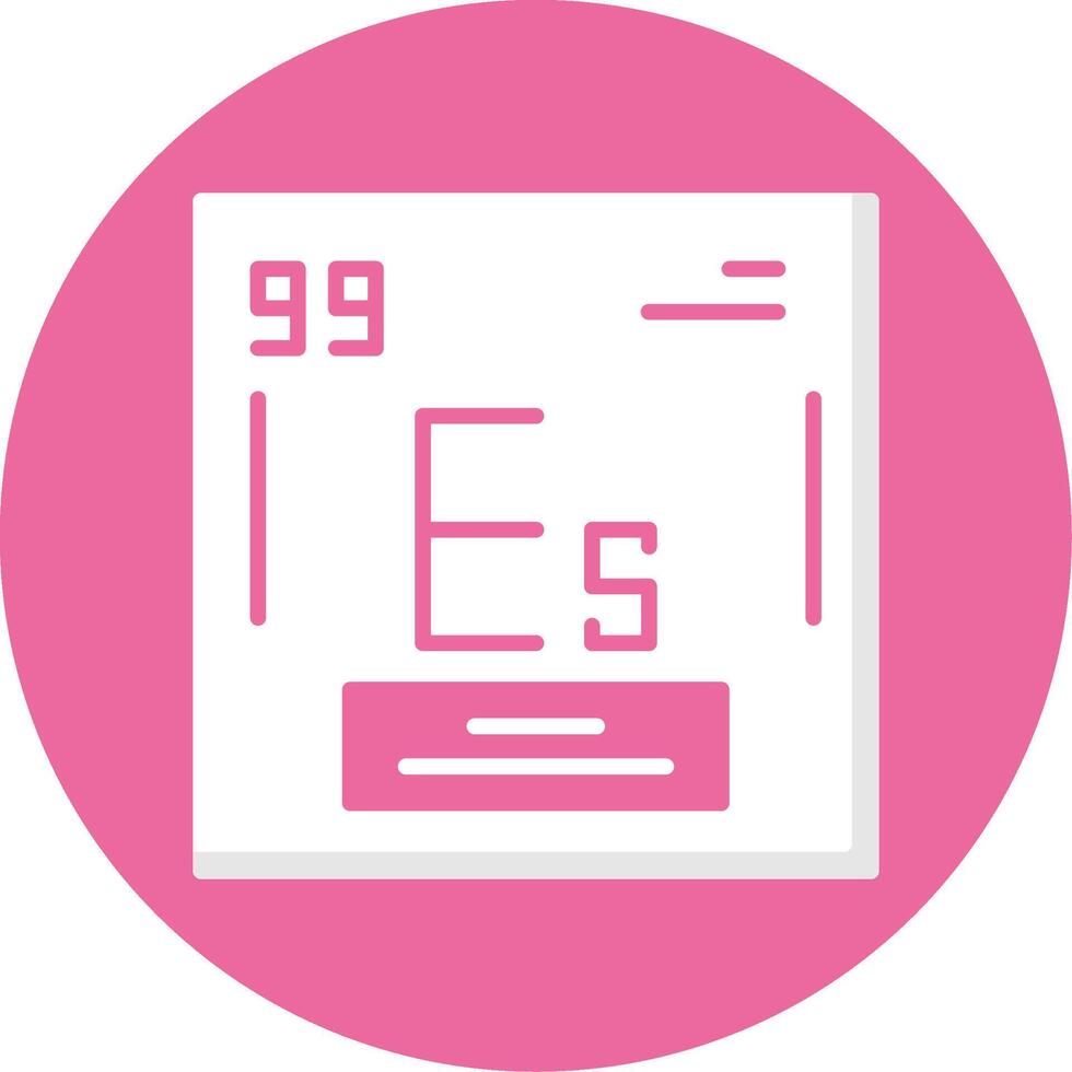 Einsteinium Icon Design vector