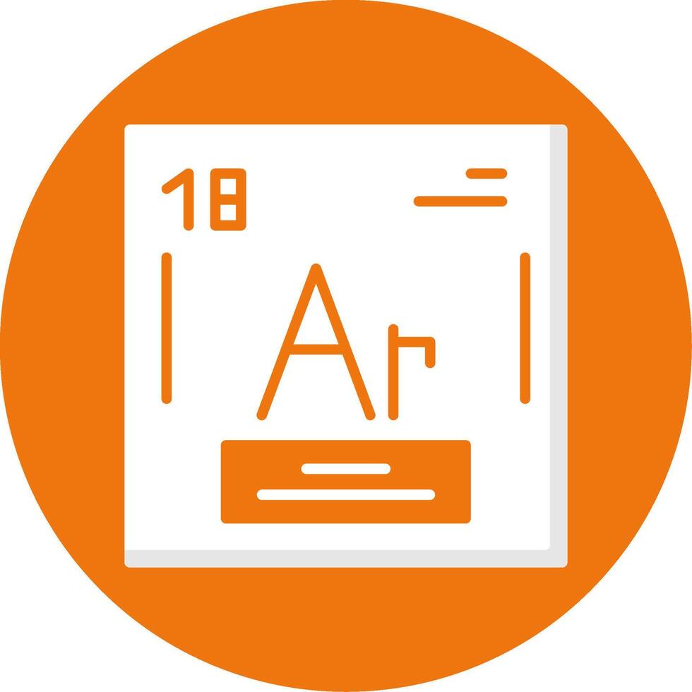 Argon Icon Design vector