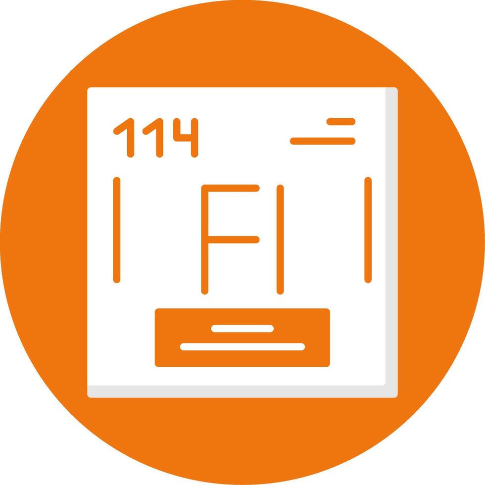 Flerovium Icon Design vector