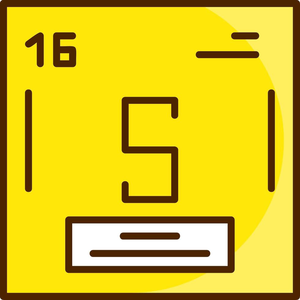 Sulfur Icon Design vector