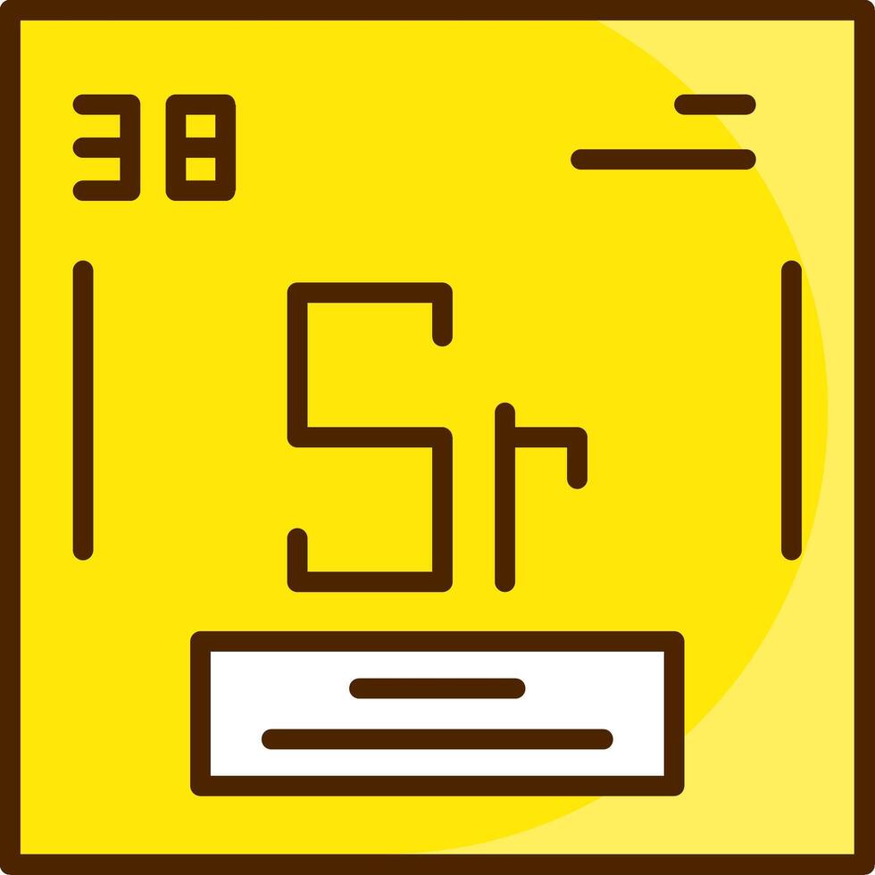 Strontium Icon Design vector