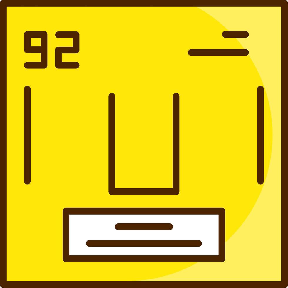 Uranium Icon Design vector