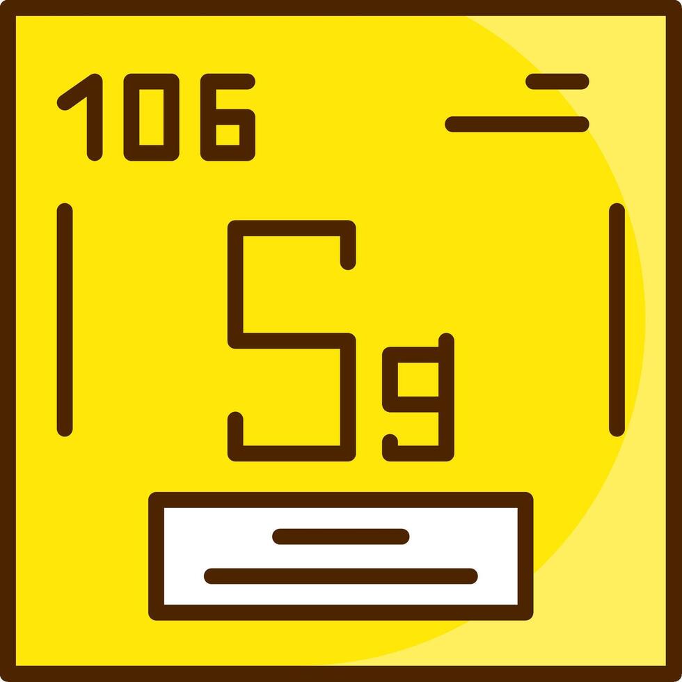 Seaborgium Icon Design vector