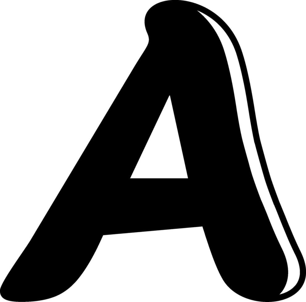 A Alphabet Icon Design vector