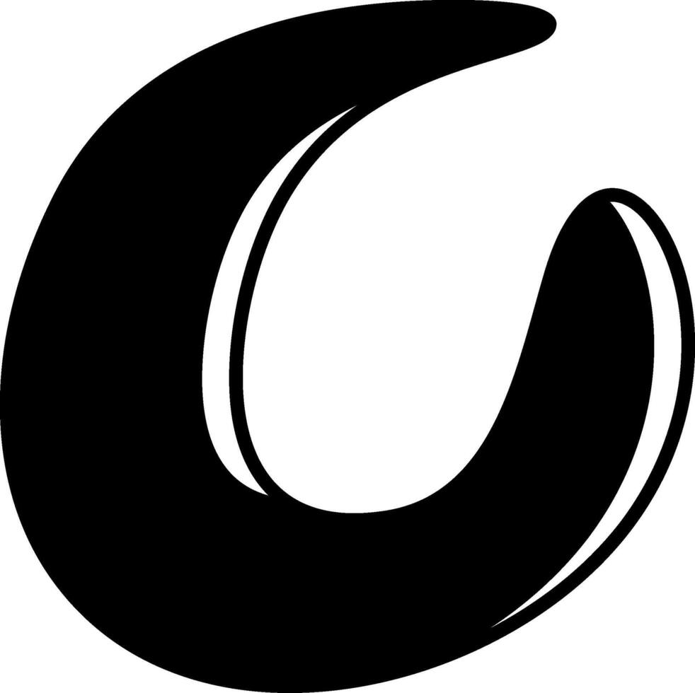 O Alphabet Icon Design vector