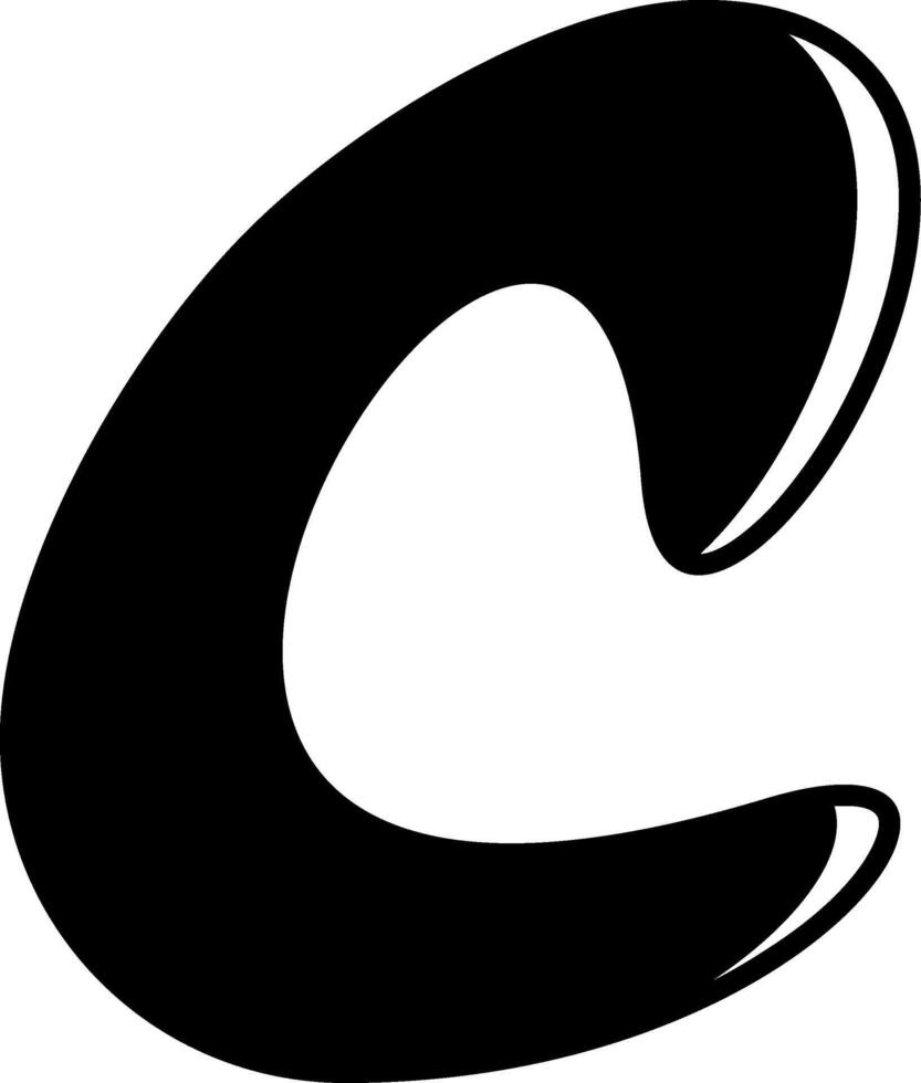 C Alphabet Icon Design vector