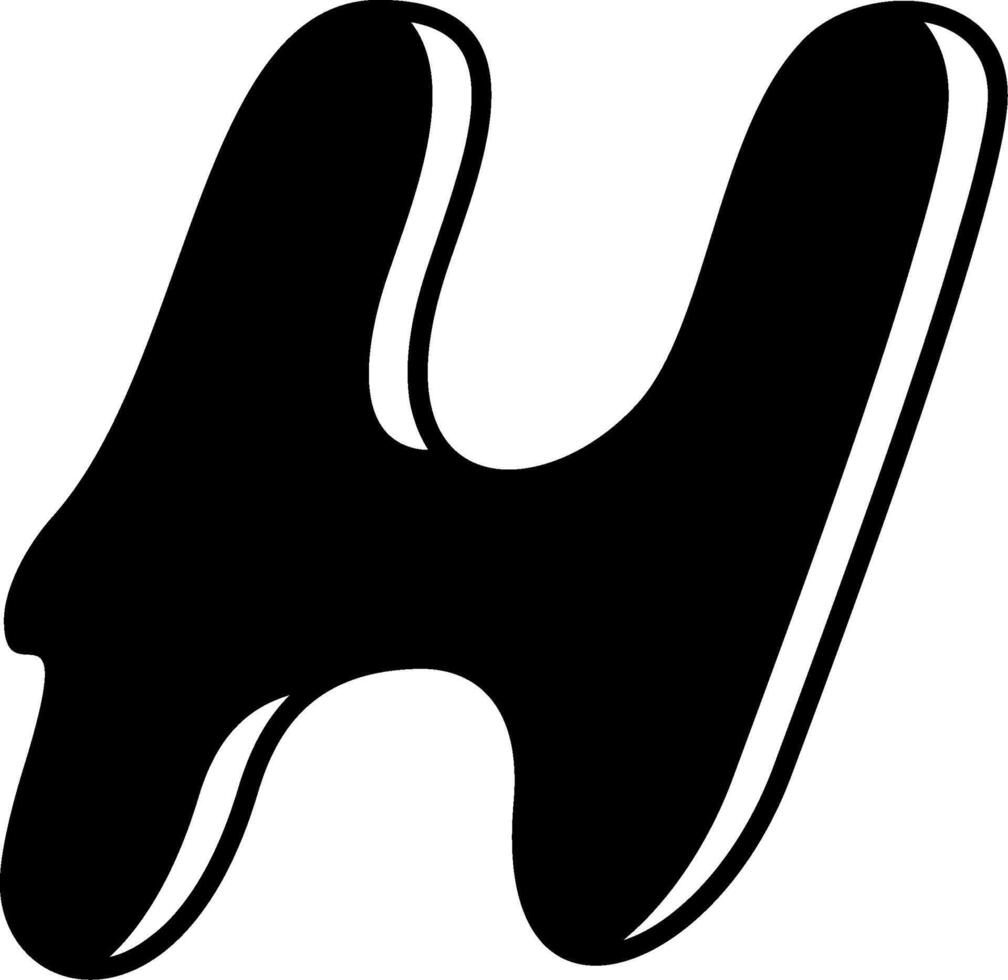H Alphabet Icon Design vector