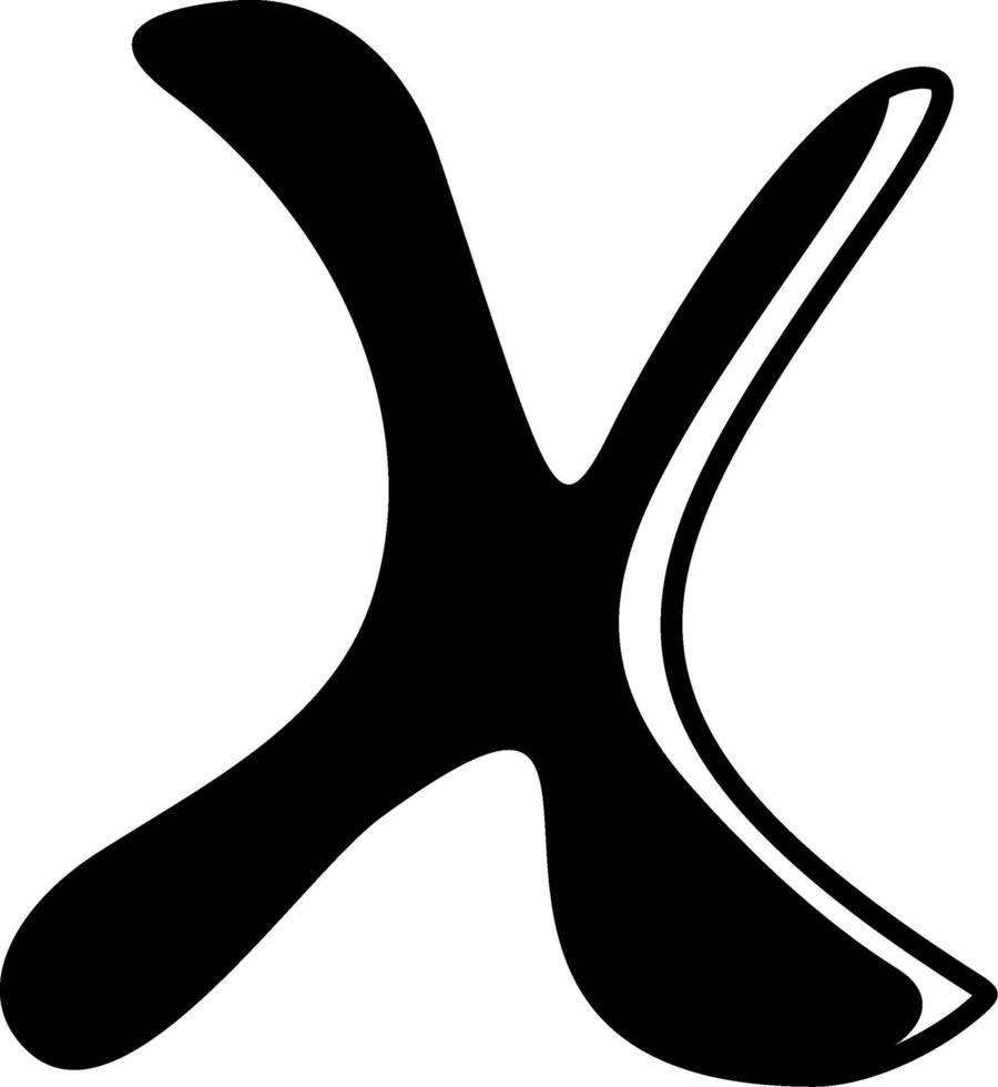 X Alphabet Icon Design vector