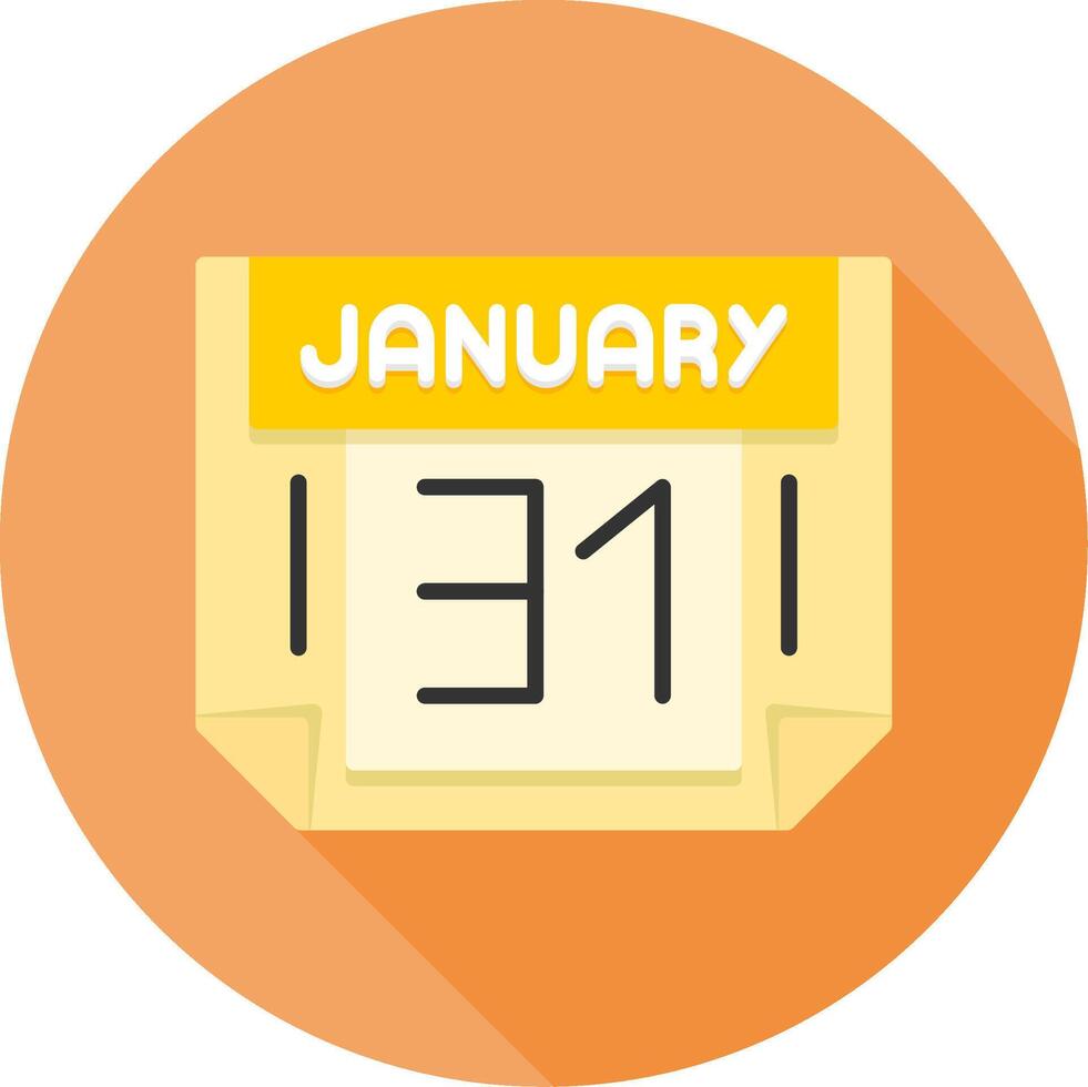 31 January Icon Design Symbol vector