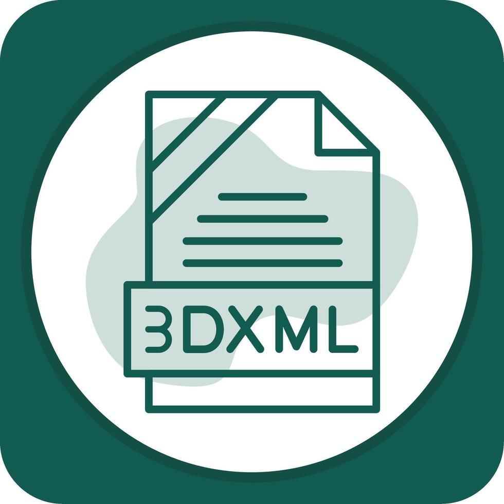 3DXML Icon Design vector