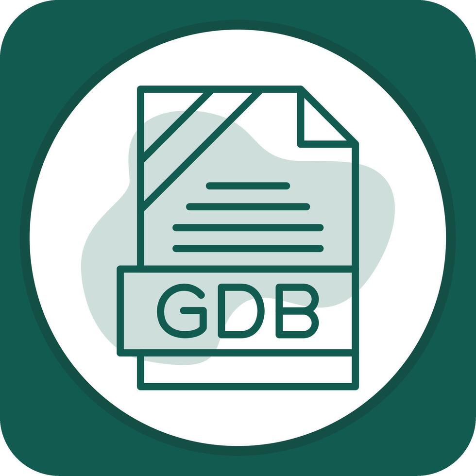 GDB Icon Design vector
