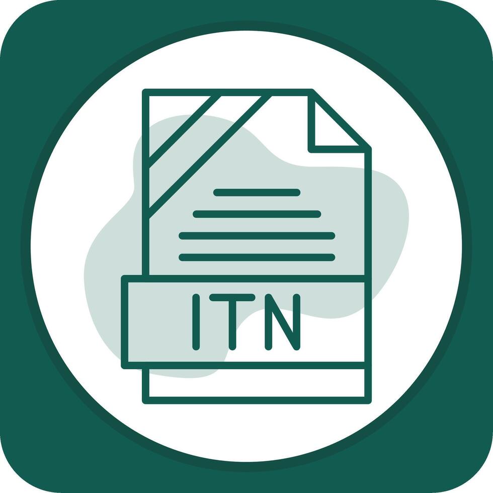 ITN Icon Design vector