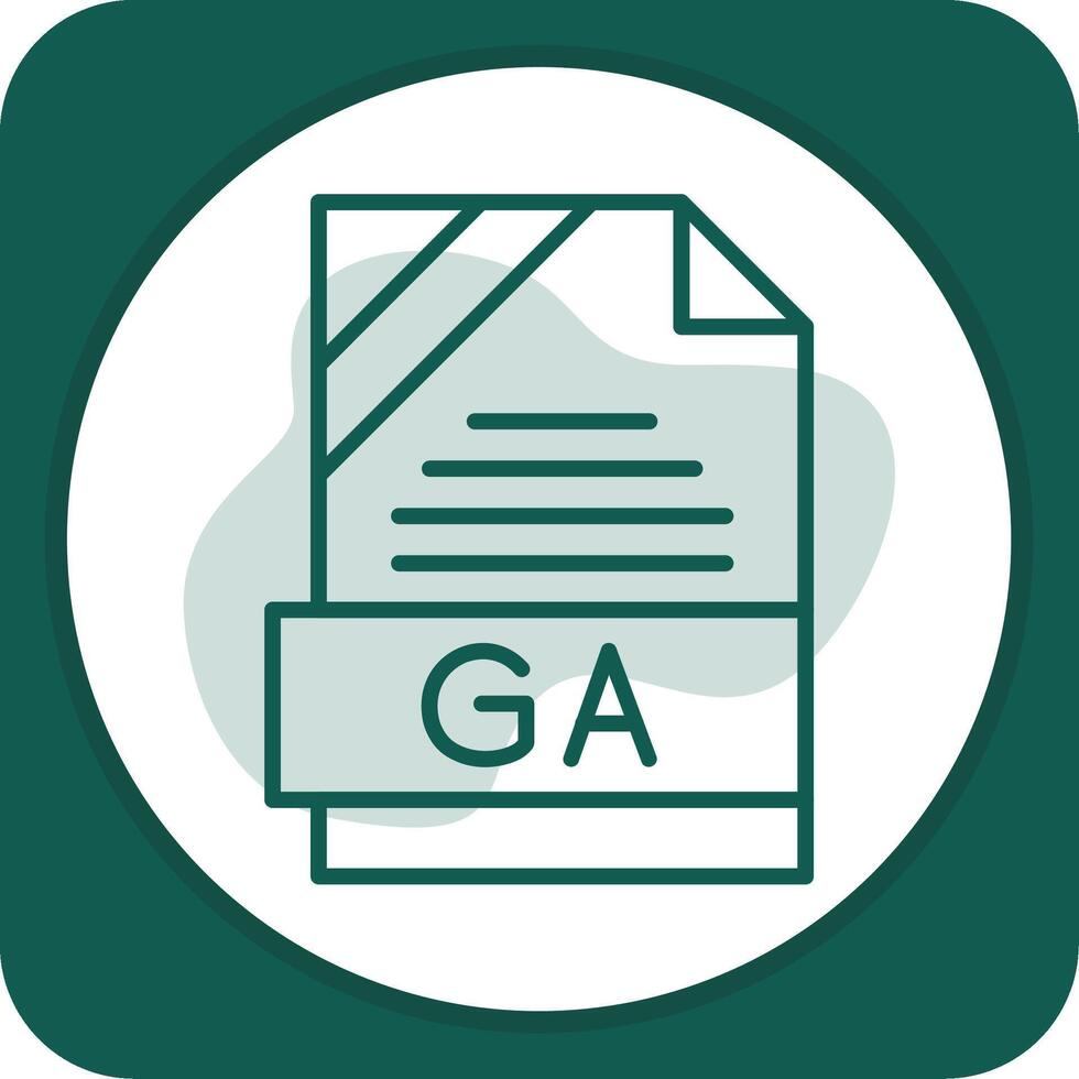 GA Icon Design vector
