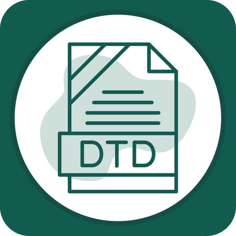 DTD Icon Design vector