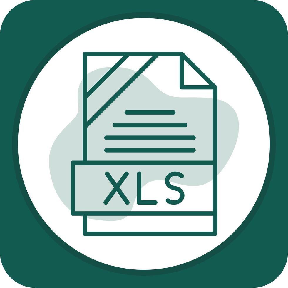 XLS Icon Design vector