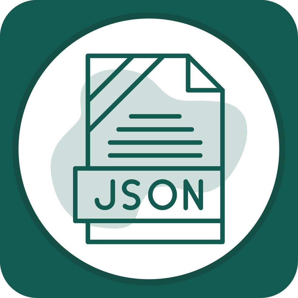 JSON Icon Design vector