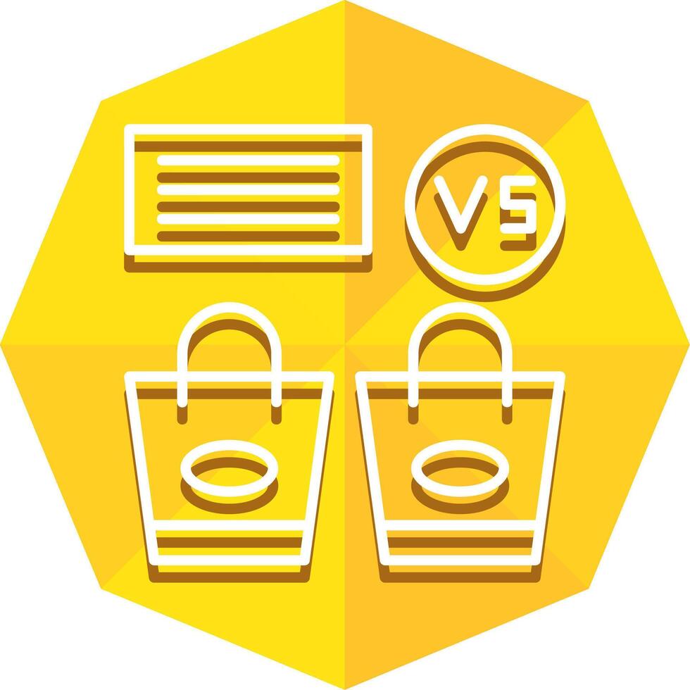 Product Comparison Icon Design vector