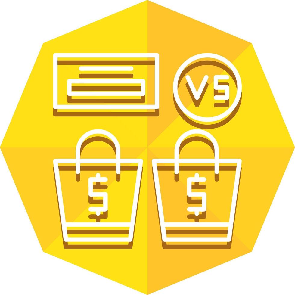 Price Comparison Icon Design vector