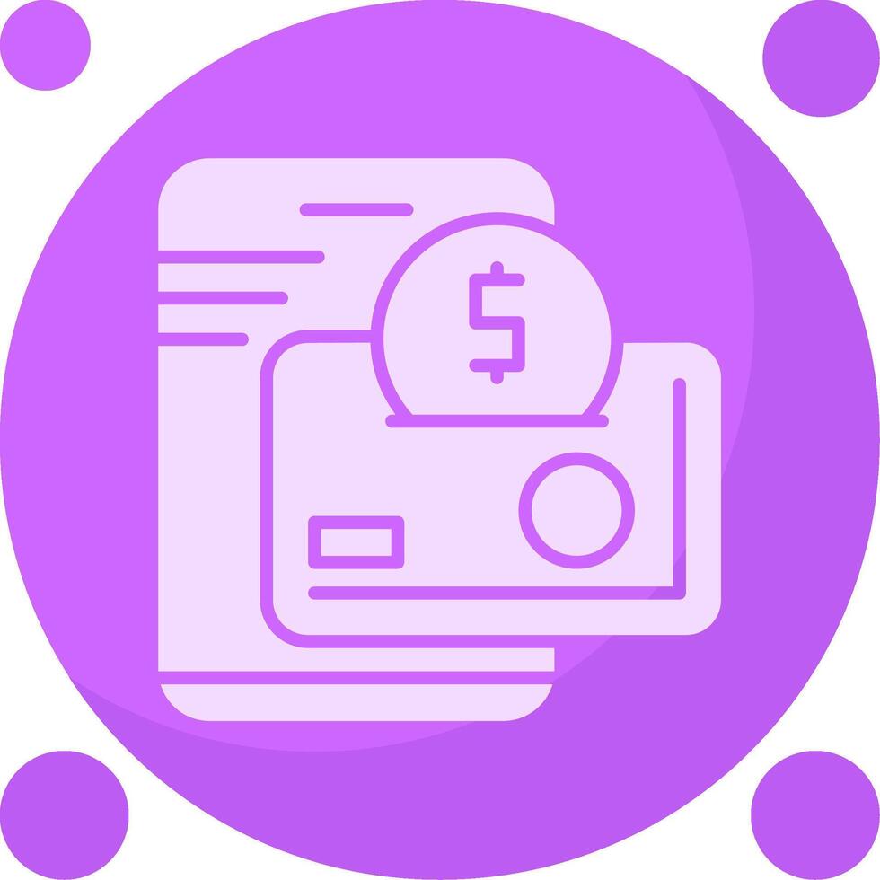 Digital Wallet Icon Design vector