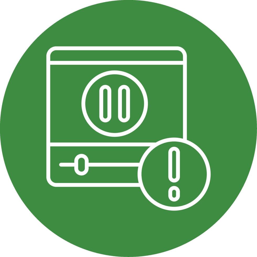 Pause Icon Design Symbol vector