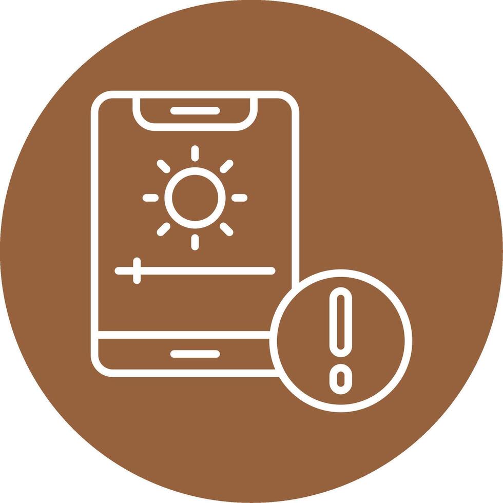 Adaptive brightness Icon Design Symbol vector
