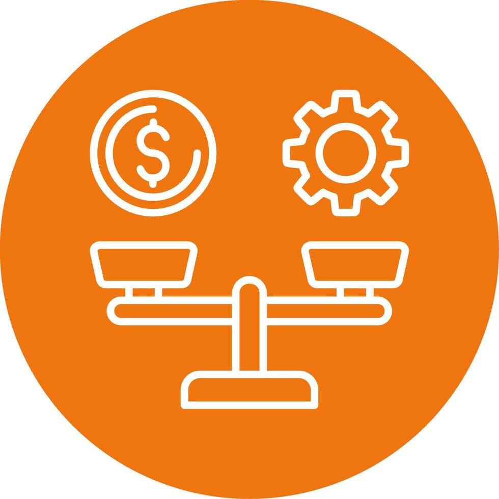 Wage Scale Icon Design vector