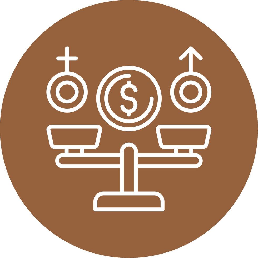 Equal Pay Icon Design Symbol vector