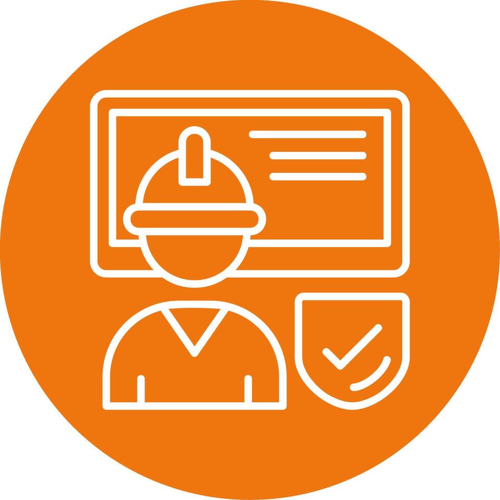 Work Safety Training Icon Design vector