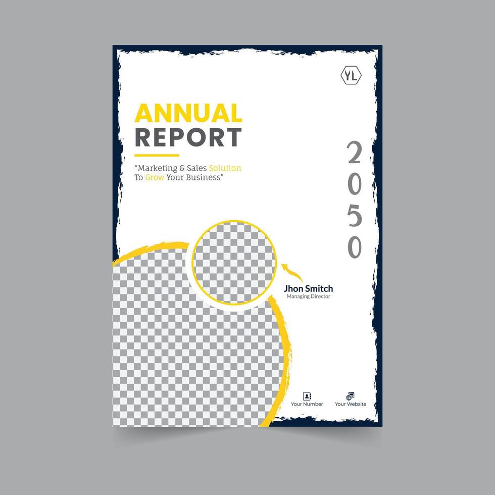 Business brochure cover annual report cover, book cover or flyer design. Leaflet presentation. Catalog with Abstract geometric background. Modern publication poster magazine, layout, template, vector