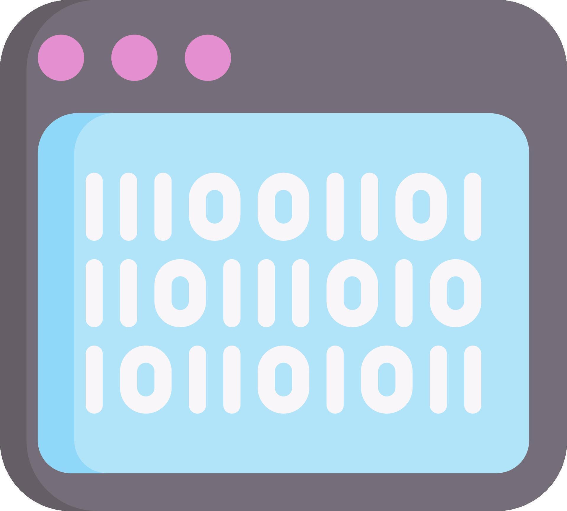 A computer screen with binary code on it 50581901 Vector Art at Vecteezy