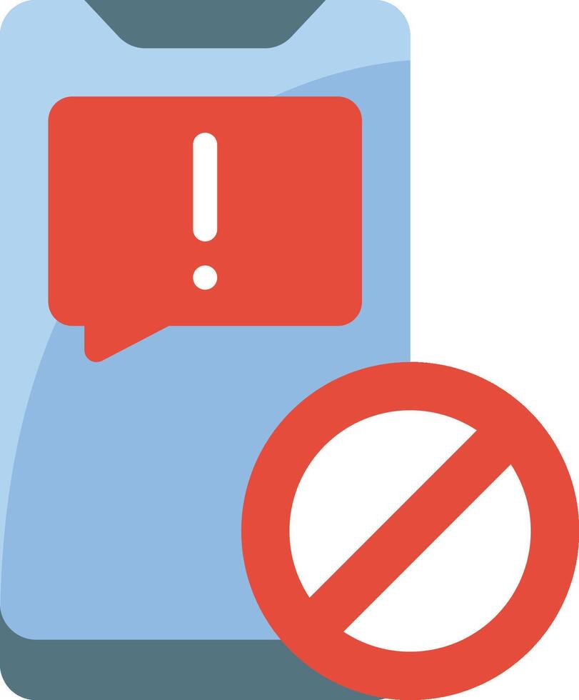 No call sign on cell phone vector