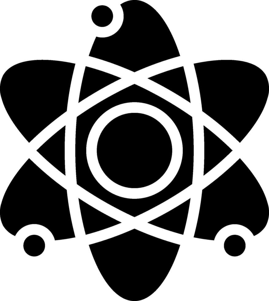 An atom symbol on a white background vector