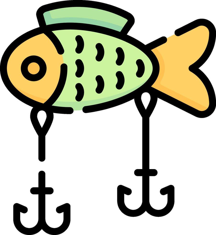 Fishing lure icon illustration vector