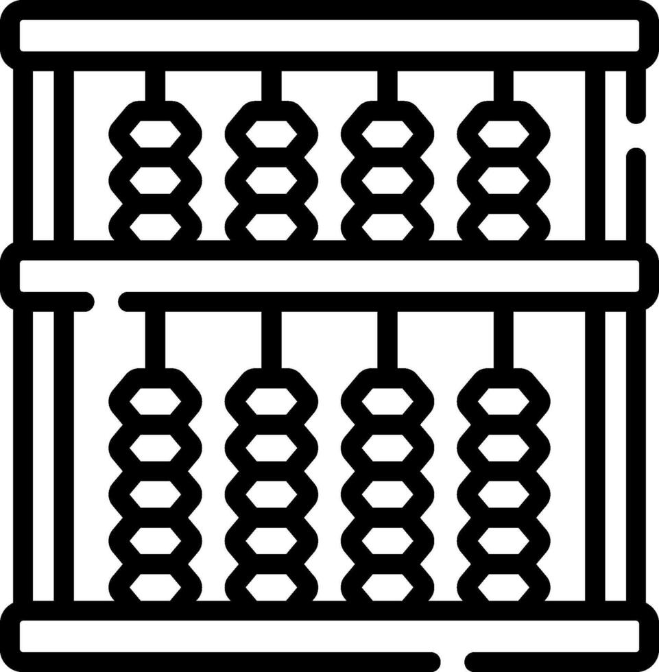 An abacus icon on a white background vector