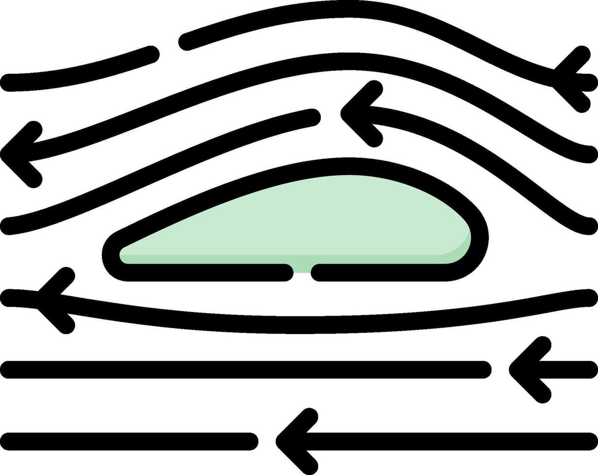 A green and black line drawing of a wave vector