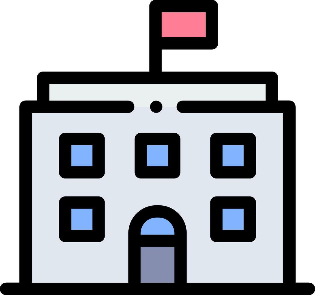 White house icon vector