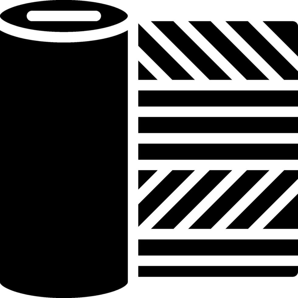 A black and white image of a roll of paper vector