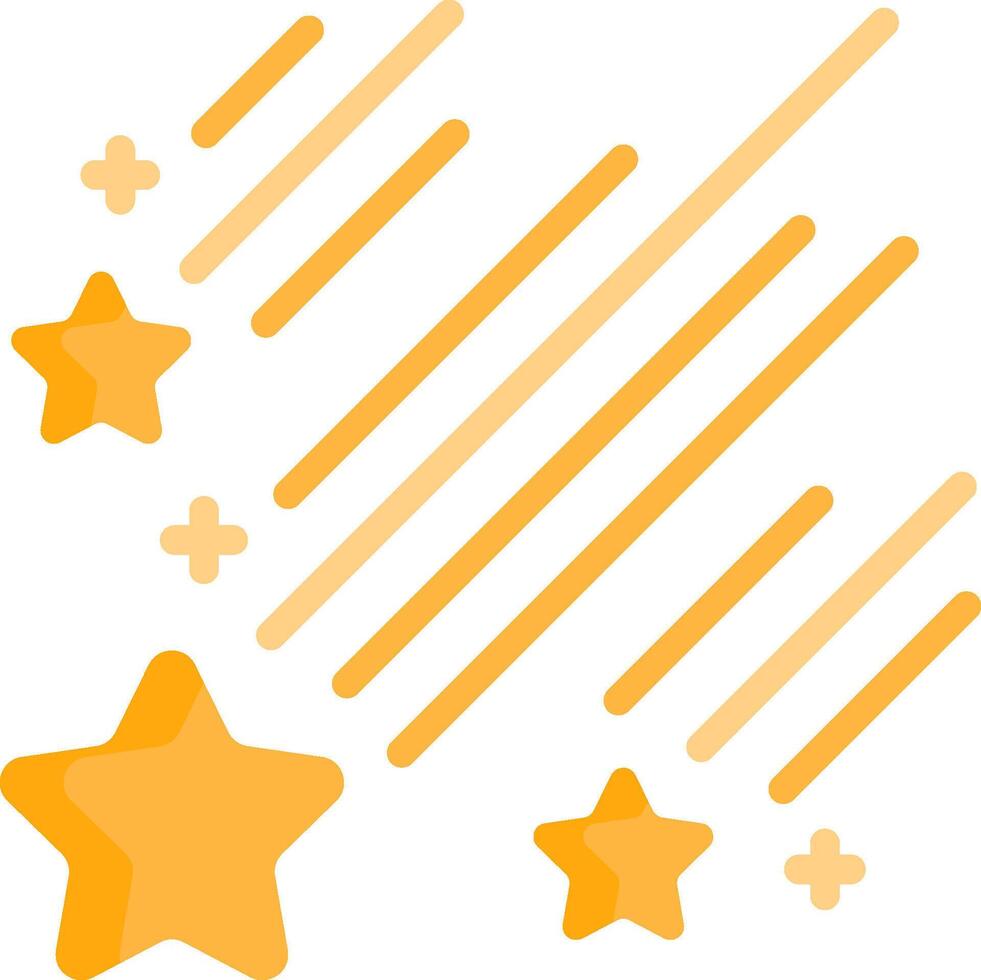 A star and a star with a line vector