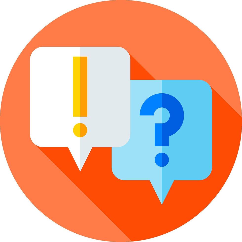 Two question marks and a speech bubble icon vector
