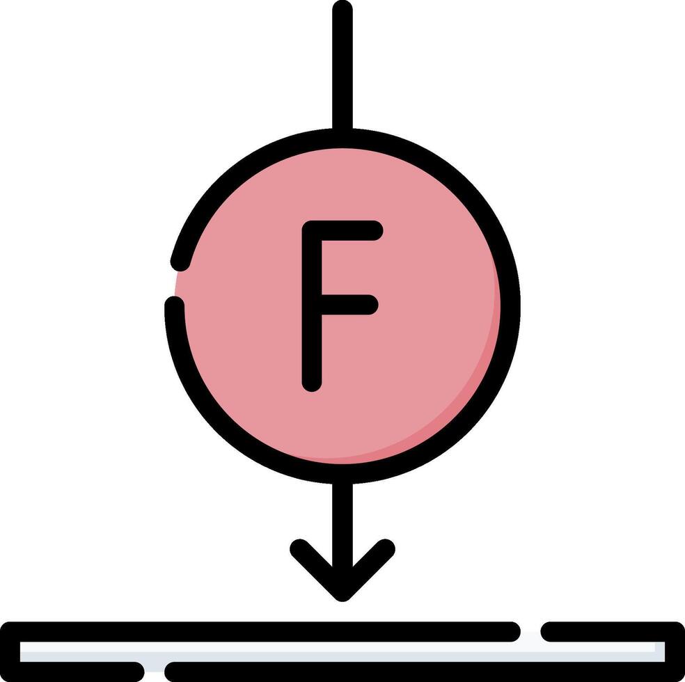A pink ball with the letter f on it vector